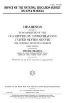 Impact of the national education budget on Iowa schools