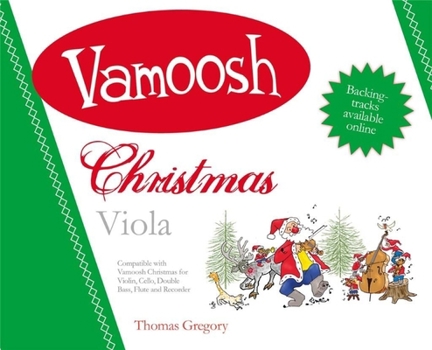 Paperback Vamoosh Christmas Viola: Viola Duet with Optional Backing Track or Piano Book