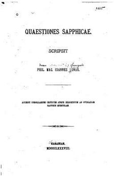 Paperback Quaestiones Sapphicae [Latin] Book