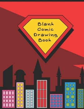 Paperback Blank Comic Drawing Book: Blank Comic Strip With 50 Variety Of Templates - Large Size 8.5 x 11 Book