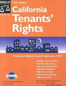 Paperback California Tenants' Rights Book