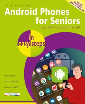 Paperback Android Phones for Seniors in Easy Steps Book