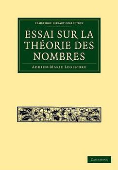 Paperback Essai Sur La Théorie Des Nombres Book