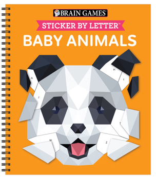 Spiral-bound Brain Games - Sticker by Letter: Baby Animals Book