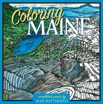 Paperback Coloring Maine Book