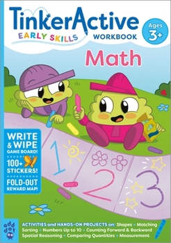 Paperback Tinkeractive Early Skills Math Workbook Ages 3+ Book