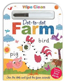 Board book Wipe Clean Dot-To-Dot Farm Book