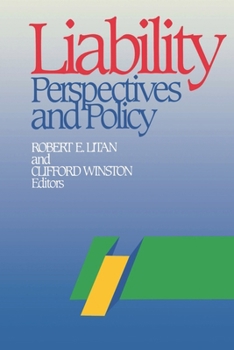 Paperback Liability: Perspectives and Policy Book