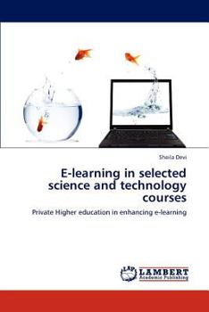 Paperback E-learning in selected science and technology courses Book