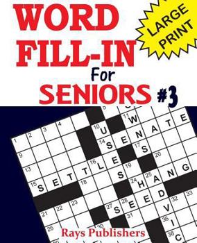 Paperback Word Fill-ins for Seniors 3 [Large Print] Book