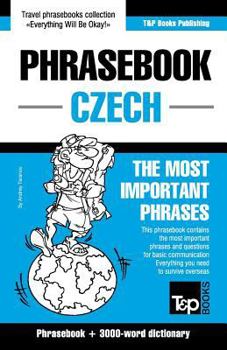 Paperback English-Czech phrasebook and 3000-word topical vocabulary Book