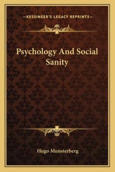 Paperback Psychology And Social Sanity Book