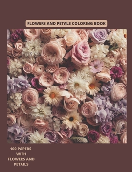 Paperback Flowers and Petals Coloring Book