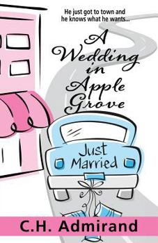 Paperback A Wedding in Apple Grove [Large Print] Book