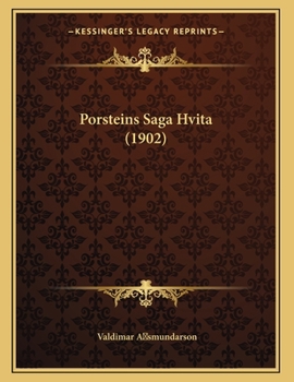 Paperback Porsteins Saga Hvita (1902) [Icelandic] Book