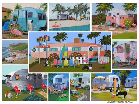 Misc. Vintage Trailer Jigsaw Puzzle Book