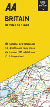 Map AA Road Map Britain Book