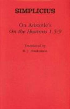 Hardcover On Aristotle's "on the Heavens 1.5-9" Book