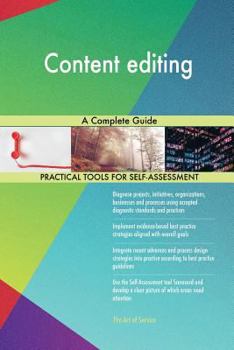Paperback Content editing A Complete Guide Book