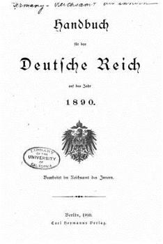 Paperback Handbuch Für Das Deutsche Reich [German] Book