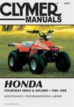 Paperback Honda 4trax 200sx/Atc200x 86-88 Book