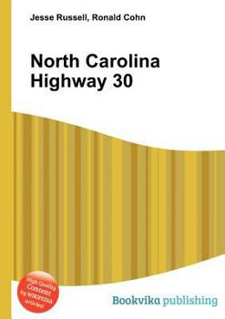 Paperback North Carolina Highway 30 Book