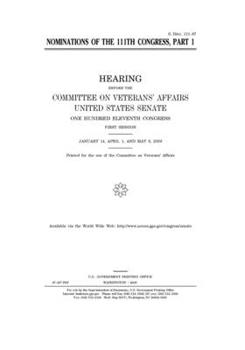 Paperback Nominations of the 111th Congress. Pt. 1 Book
