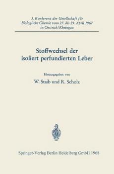 Paperback Stoffwechsel Der Isoliert Perfundierten Leber [German] Book