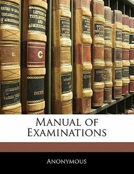 Paperback Manual of Examinations Book