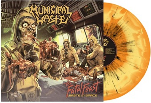 Vinyl Fatal Feast   Orange & Yellow Splatter Book
