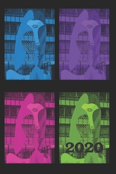 Paperback 2020: Pop-Art Picasso Colorful Weekly Monthly Planner 12 Month Diary Calendar Date Book, Appointment Schedule, Handy Purse o Book