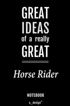 Notebook for Horse Riders / Horse Rider: awesome handy Note Book [120 blank lined ruled pages]