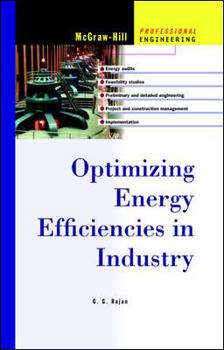 Hardcover Optimizing Energy Efficiencies in Industry Book