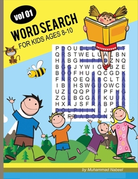 Paperback Word Search for Kids Ages 8-10 - Vol 1: Puzzle Activity Workbook for Clever Kids - Large Size Print Book