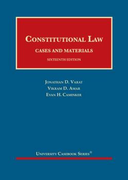 Hardcover Constitutional Law, Cases and Materials (University Casebook Series) Book