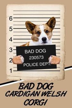 Paperback Bad Dog Cardigan Welsh Corgi: Isometric Dot Drawing Paper Notebook Featuring 120 Pages 6x9 Book