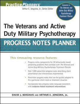 Paperback The Veterans and Active Duty Military Psychotherapy Progress Notes Planner Book