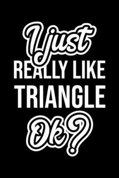 I Just Really Like Triangle Ok?: Christmas Gift for Triangle lover Funny Triangle Journal Nice 2019 Christmas Present for Triangle 6x9inch 120 pages