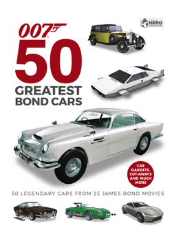 Hardcover 50 Greatest James Bond Cars Book