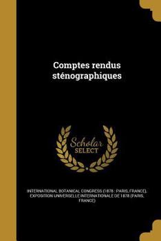 Paperback Comptes Rendus Stenographiques [French] Book