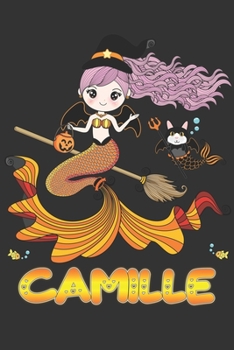 Camille: Camille Halloween Beautiful Mermaid Witch, Create An Emotional Moment For Camille?, Show Camille You Care With This Personal Custom Gift With Camille's Very Own Planner Calendar Notebook Jour