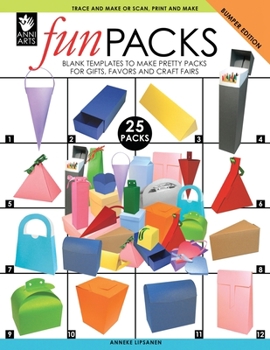 Paperback Funpacks: Blank Templates to Make Pretty Packs for Gifts, Favors and Craft Fairs Book