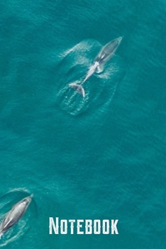 Notebook: Gray Whales Animal in Sea Notebook Wide Ruled Lined Journal 6x9 Inch ( Legal ruled ) Family Gift Idea in 2020 for Co-worker Teachers Police Nurse Firefighter or School Students