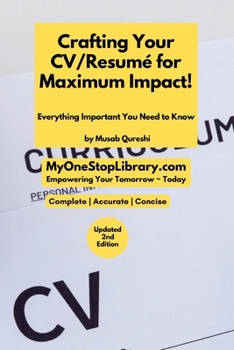 Paperback Crafting Your CV / Resume for Maximum Impact! Book