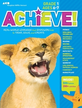 Paperback Achieve! Grade 1: Think. Play. Achieve! Book
