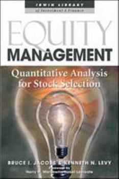 Hardcover Equity Management: Quantitative Analysis for Stock Selection Book