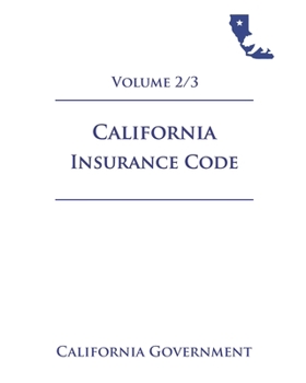 Paperback California Insurance Code [INS] 2021 Volume 2/3 Book
