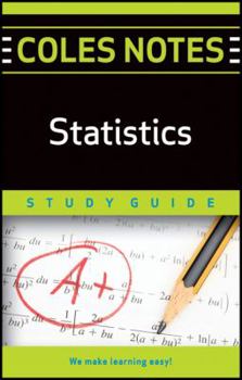 Paperback Coles Notes Statistics Quick Review Book