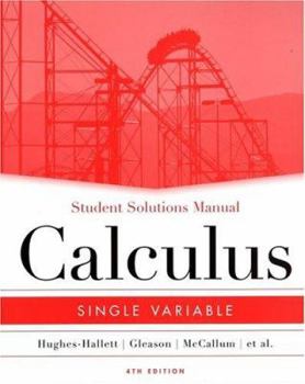 Paperback Student Solutions Manual to Accompany Calculus: Single Variable Book