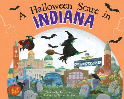 Hardcover A Halloween Scare in Indiana Book